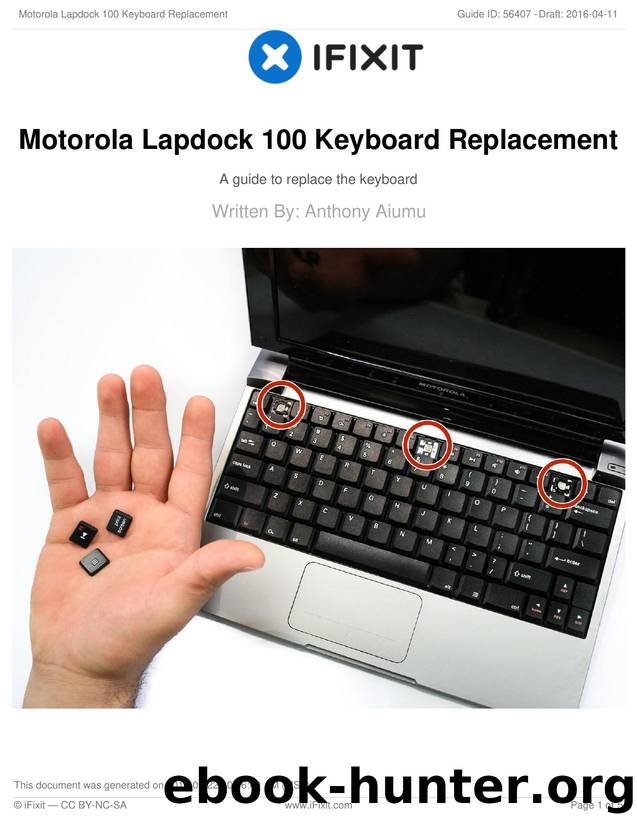 Motorola Lapdock 100 Keyboard Replacement by Unknown