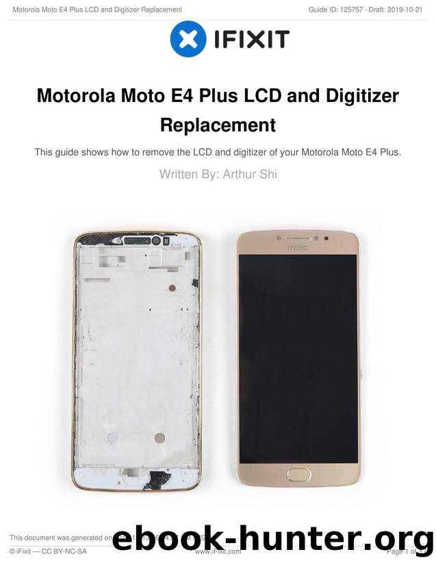 Motorola Moto E4 Plus LCD and Digitizer Replacement by Unknown