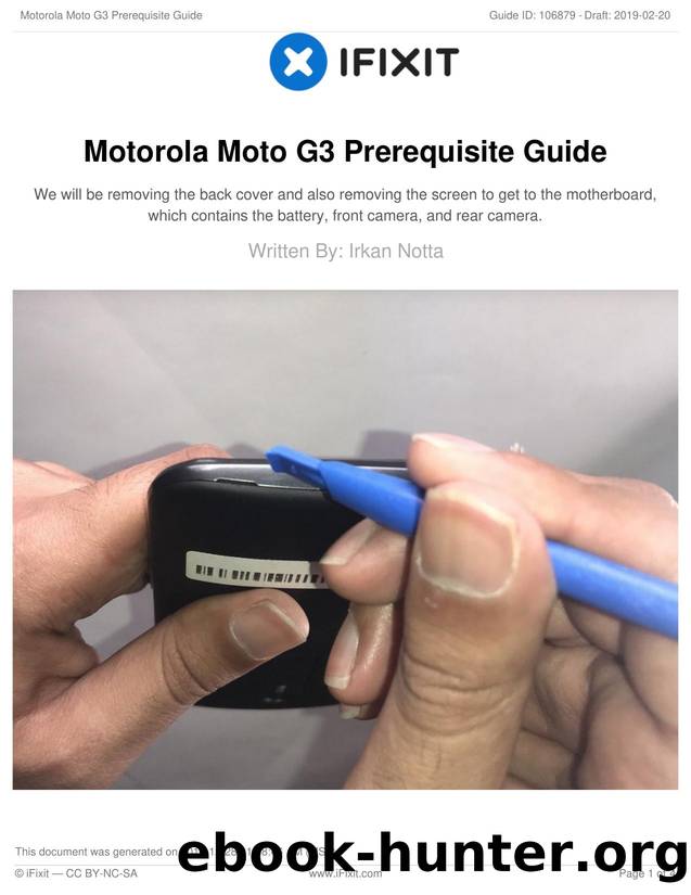 Motorola Moto G3 Prerequisite Guide by Unknown