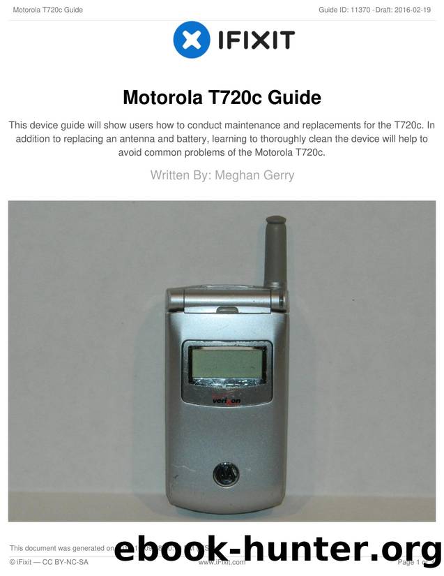 Motorola T720c Guide by Unknown