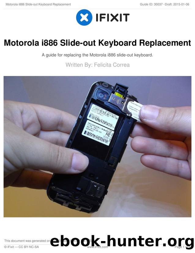Motorola i886 Slide-out Keyboard Replacement by Unknown