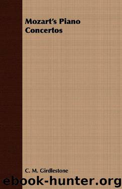 Mozart's Piano Concertos by C. Girdlestone