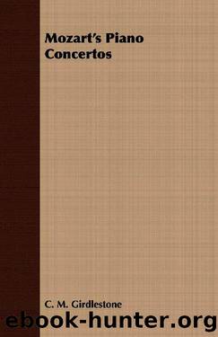 Mozart's Piano Concertos by C. M. Girdlestone