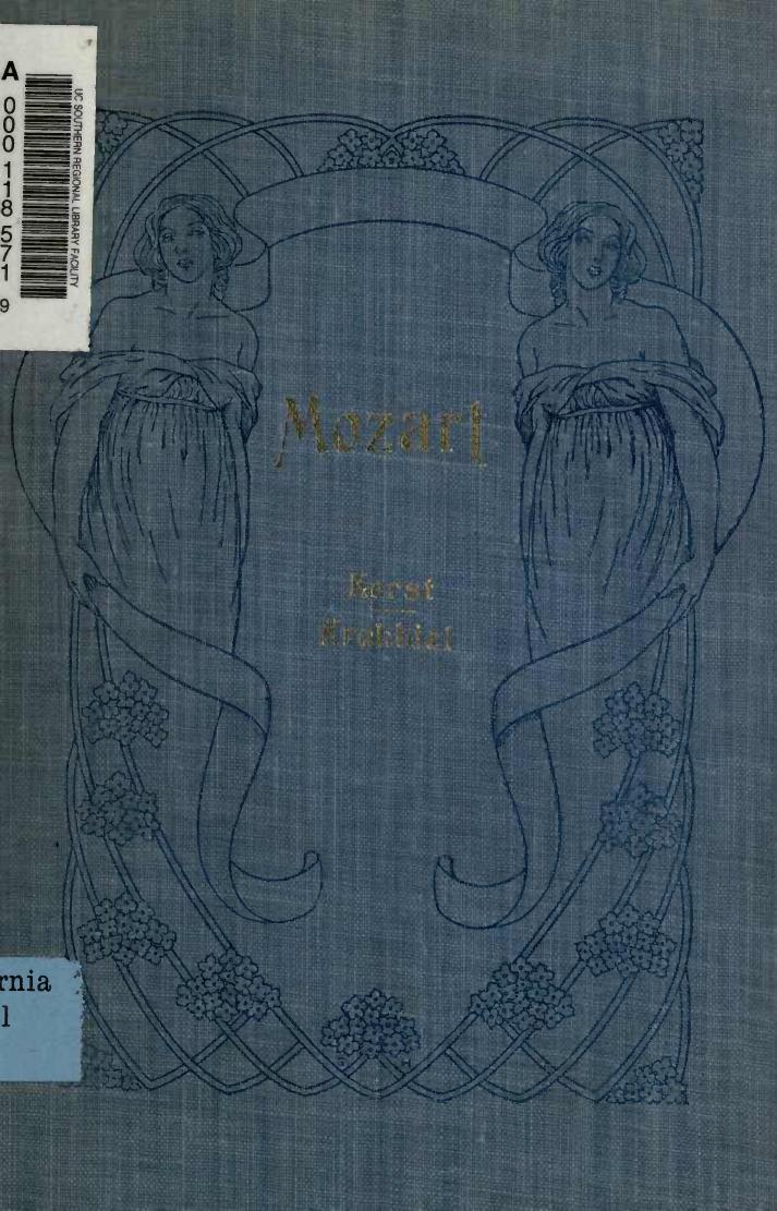 Mozart, the man and the artist, as revealed in his own words by Kerst Friedrich; Krehbiel H. E. (trans. ed.)