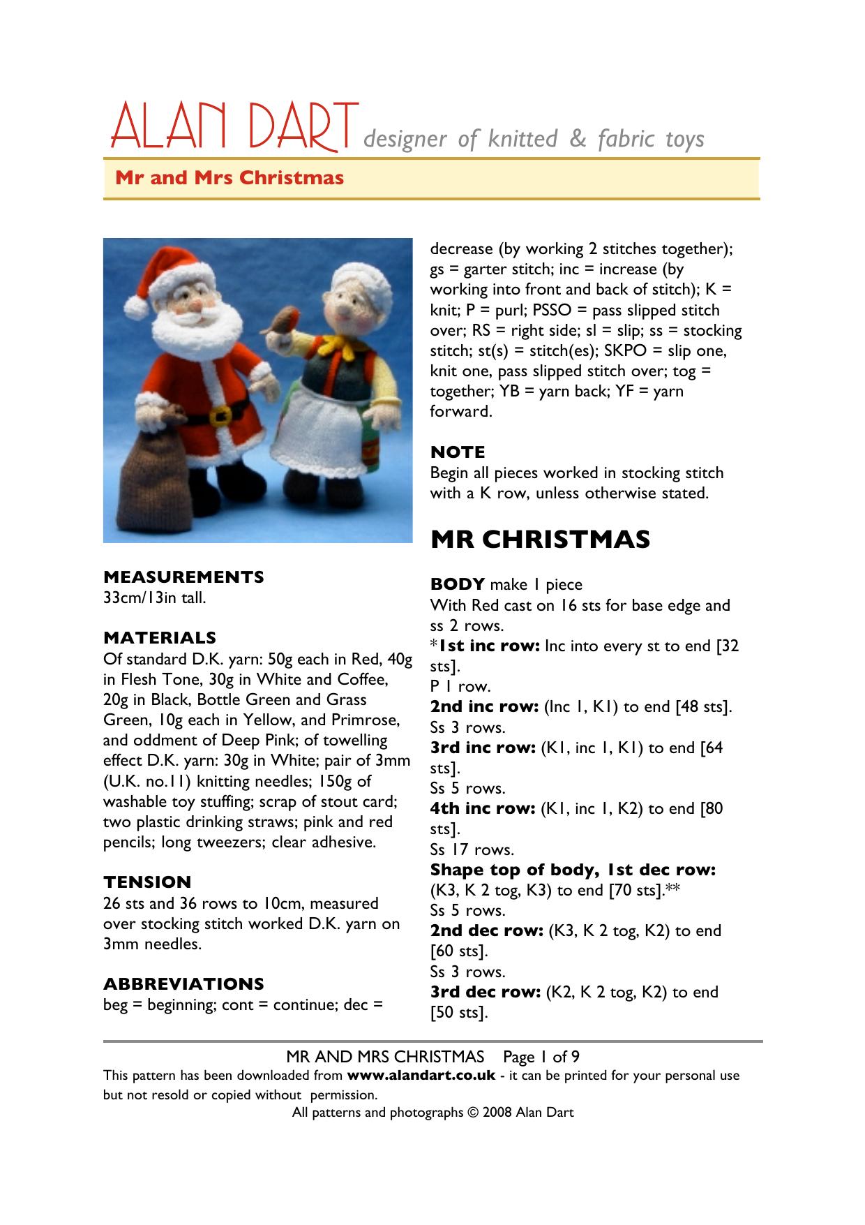 Mr and Mrs Christmas by Unknown