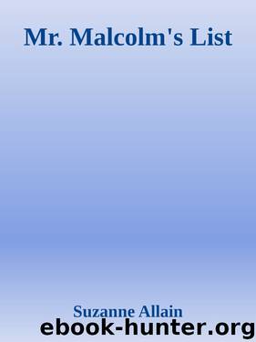 Mr. Malcolm's List by Suzanne Allain