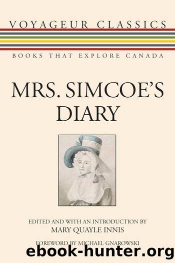 Mrs. Simcoe's Diary by Mary Quayle Innis