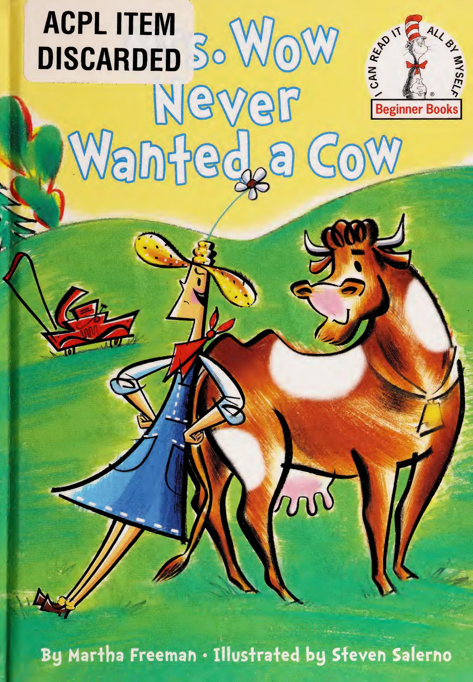 Mrs. Wow never wanted a cow by Freeman Martha 1956-