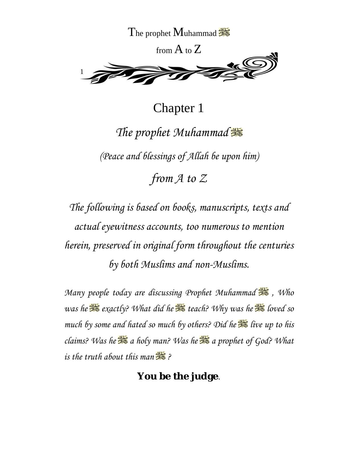Muhammad: A to Z" & more by me