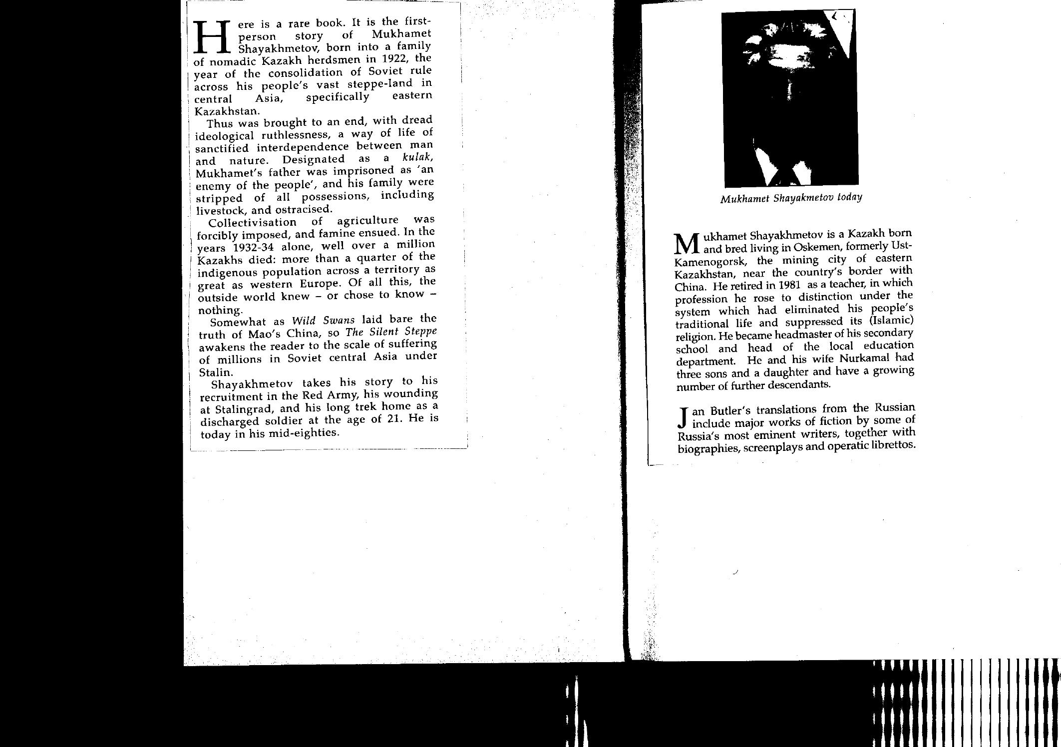 Mukhamet Shayakhmetov -The Silent Steppe The Story of a Kazakh Nomad Under Stalin (2006) by Unknown