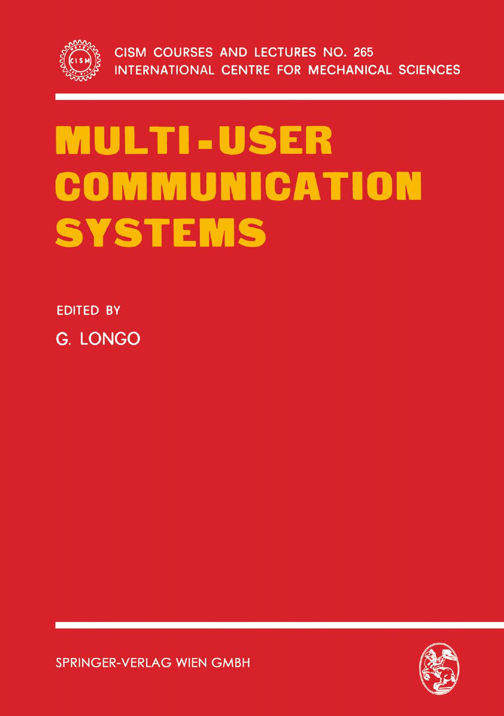 Multi-User Communication Systems by G. Longo (eds.)