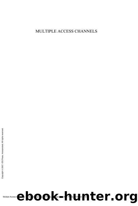Multiple Access Channels : Theory and Practice by E. Biglieri; L. Györfi