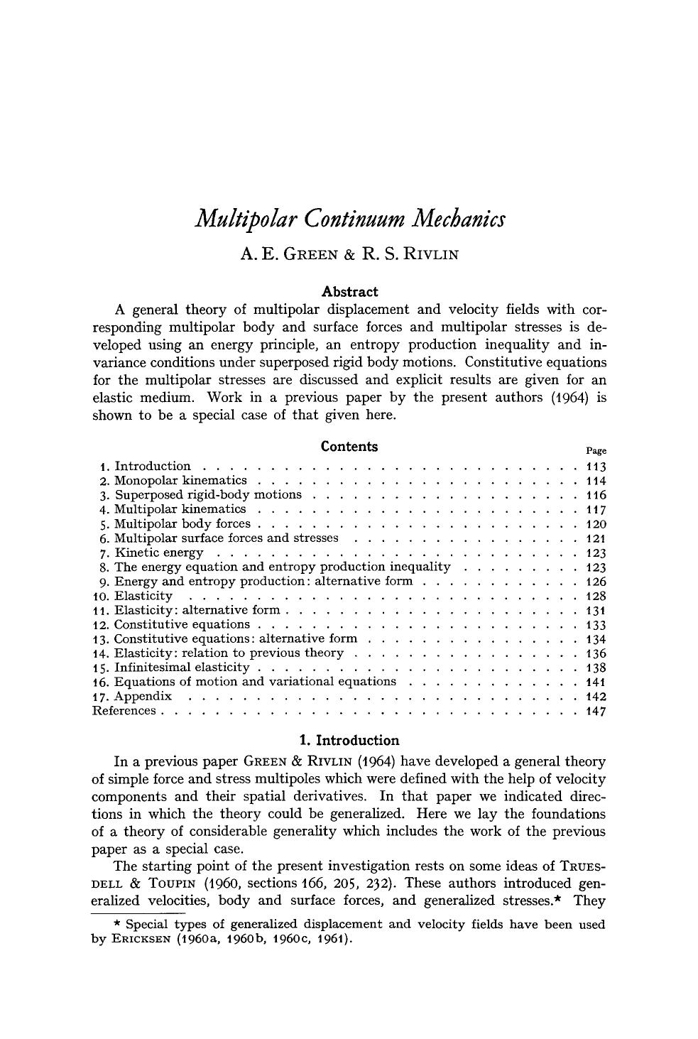 Multipolar continuum mechanics by Unknown