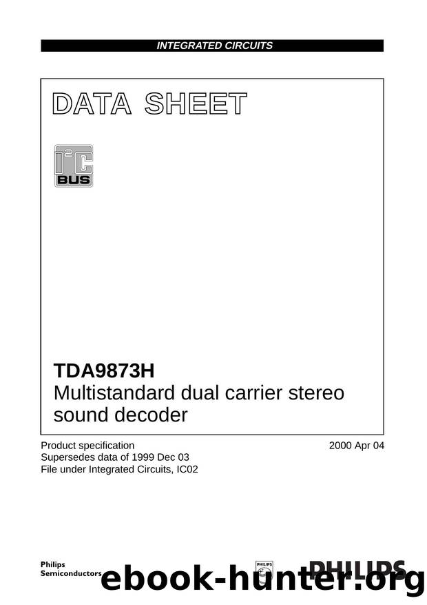 Multistandard dual carrier stereo sound decoder by Philips Semiconductors