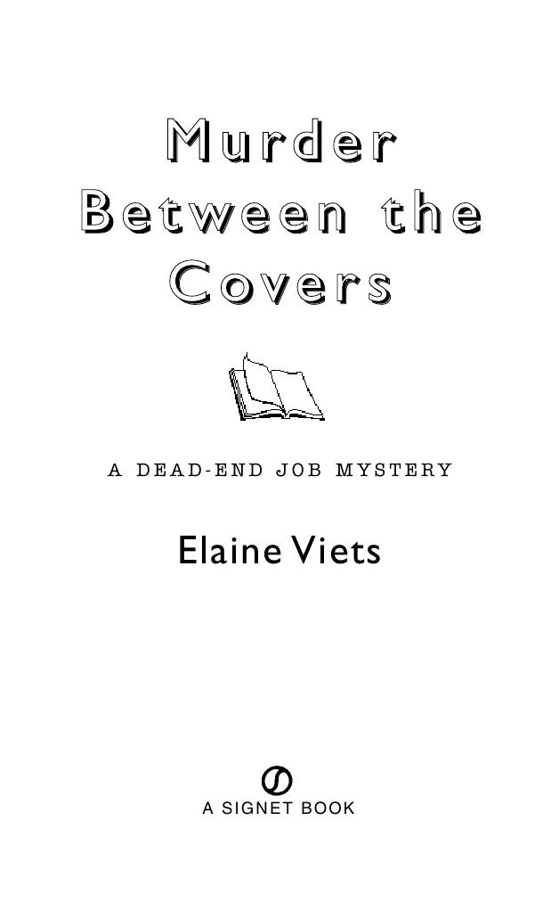 Murder Between the Covers by Elaine Viets