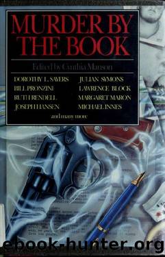 Murder by the Book by Cynthia Manson