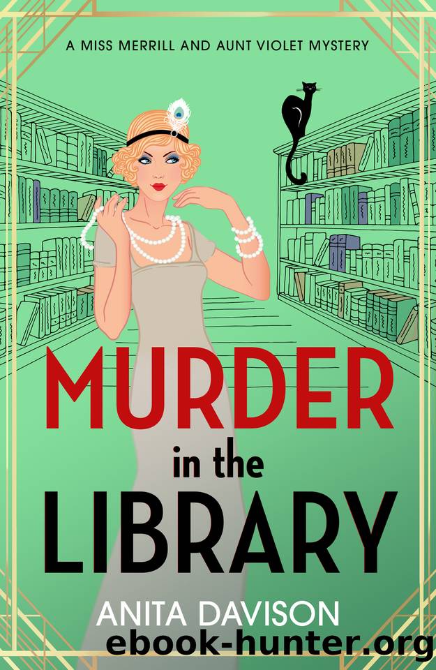 Murder in the Library (Miss Merrill and Aunt Violet Mysteries) by Anita Davison
