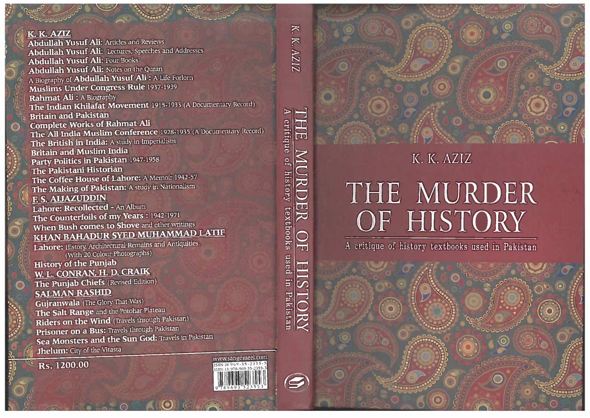 Murder of History by K K Aziz