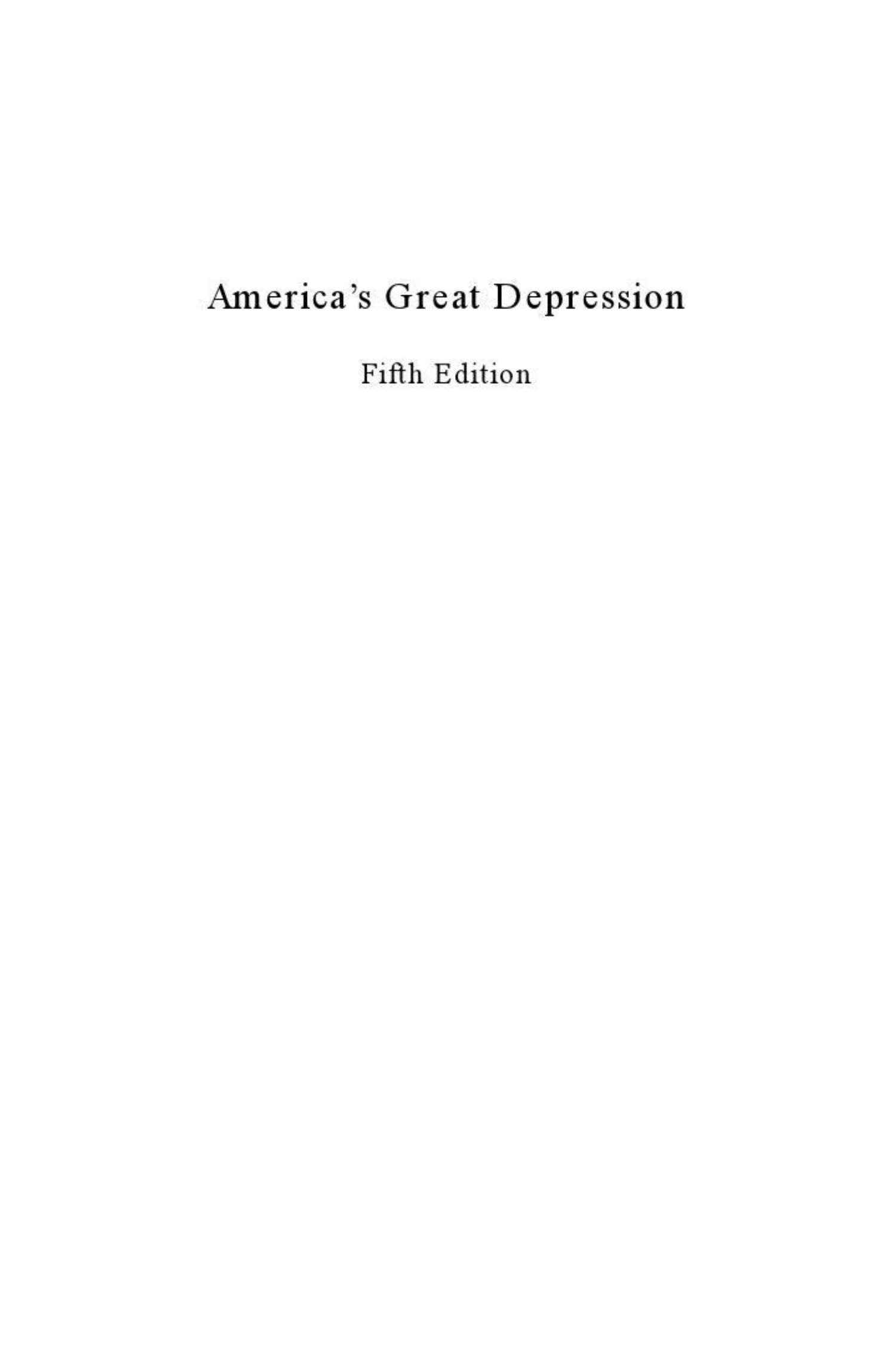 Murray N. Rothbard by Americas Great Depression (2000) pdf