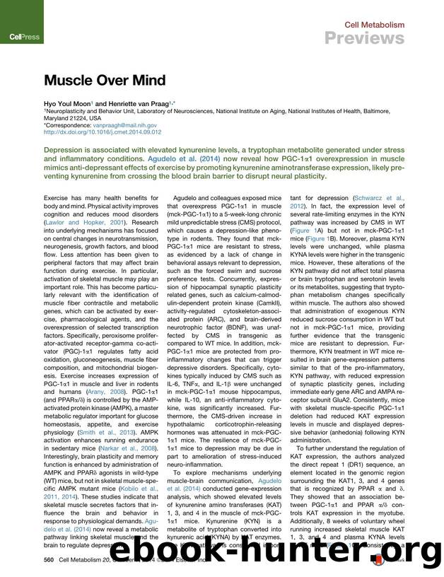 Muscle Over Mind by Hyo Youl Moon & Henriette van Praag