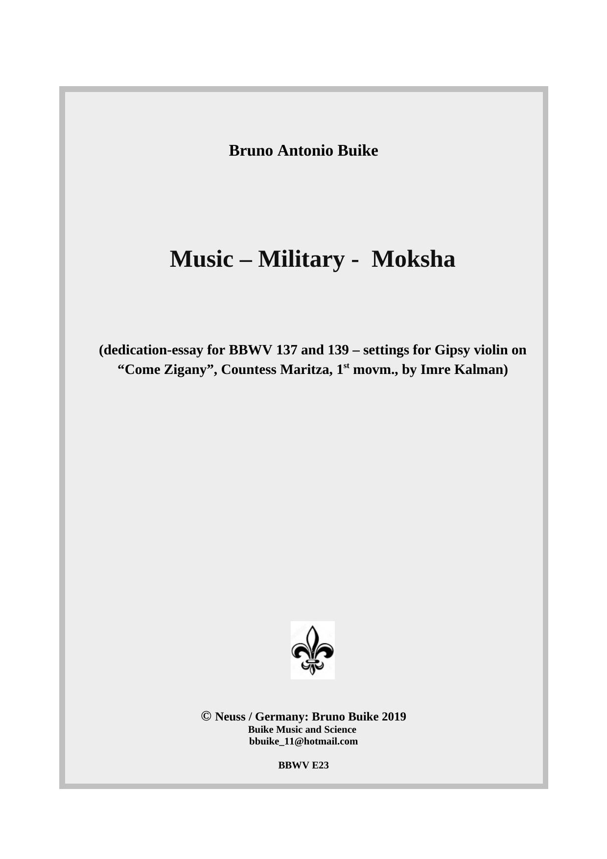 Music â Military - Moksha by Bruno Buike
