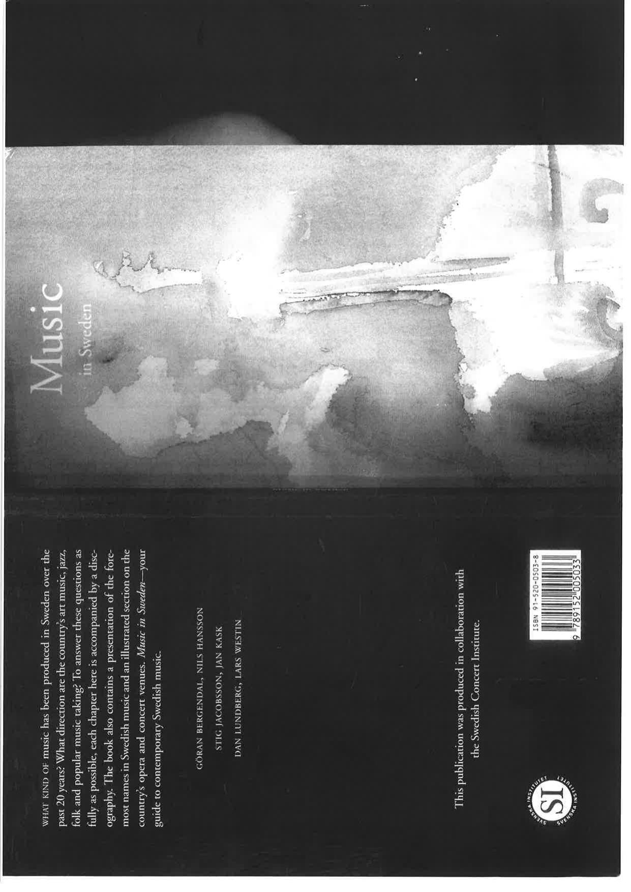 Music In Sweden by Göran Bergendal