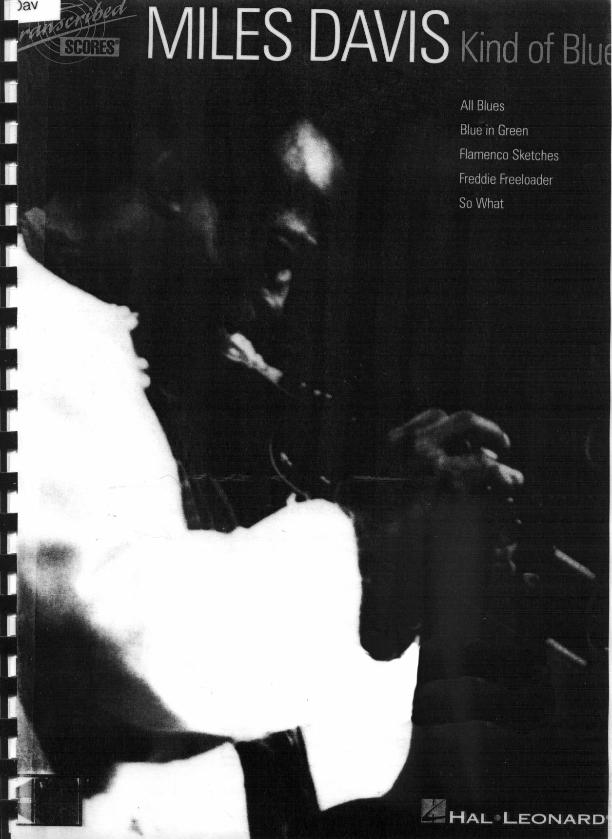 Music Songbook Miles Davis by 1959 Kind Of