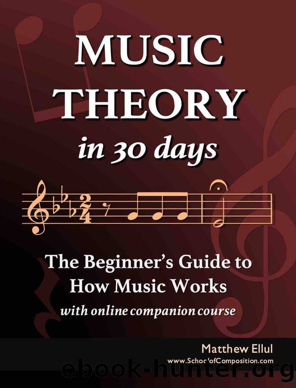 Music Theory in 30 Days: The Beginner's Guide to How Music Works - With Online Companion Course (Practical Music Theory Book 2) by Ellul Matthew