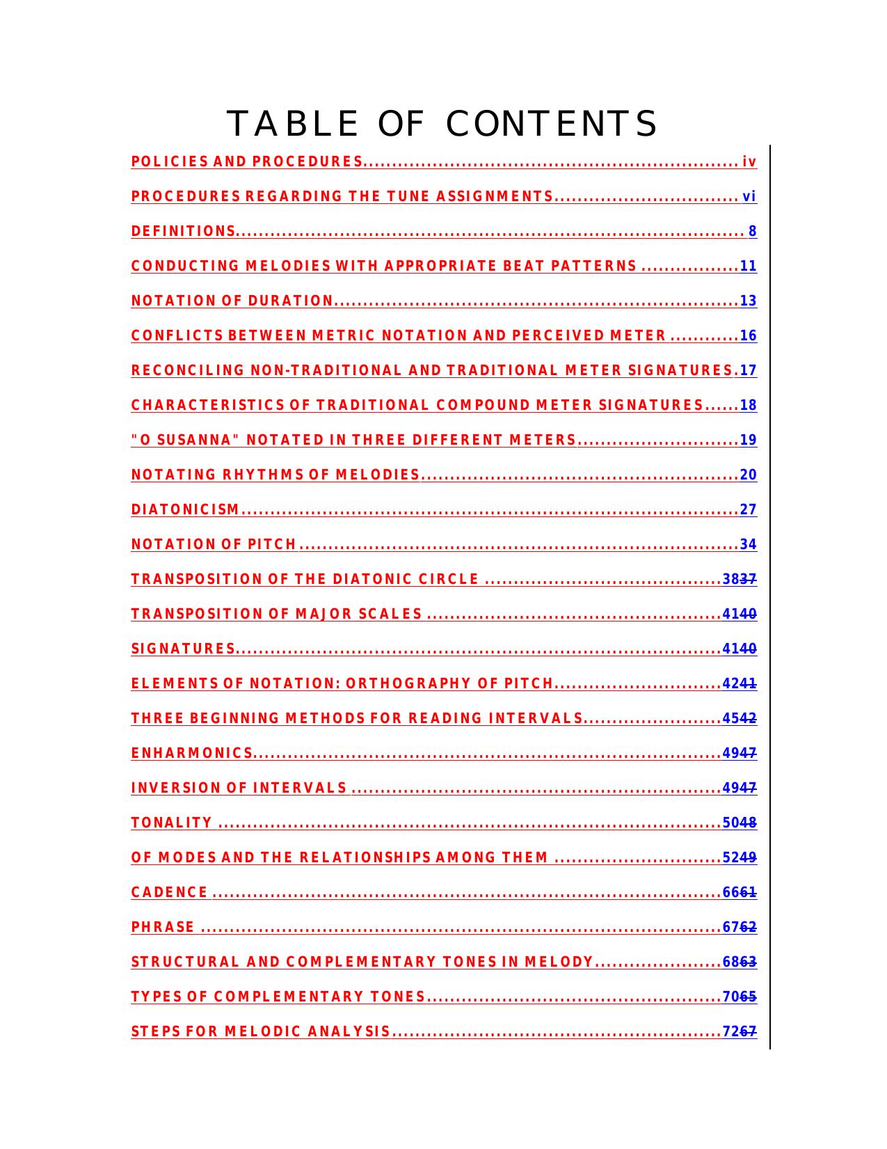 Music Theory- University Oregon by Pamela Cressall