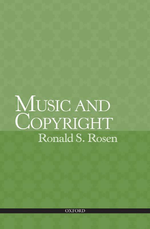Music and Copyright by Ronald Rosen