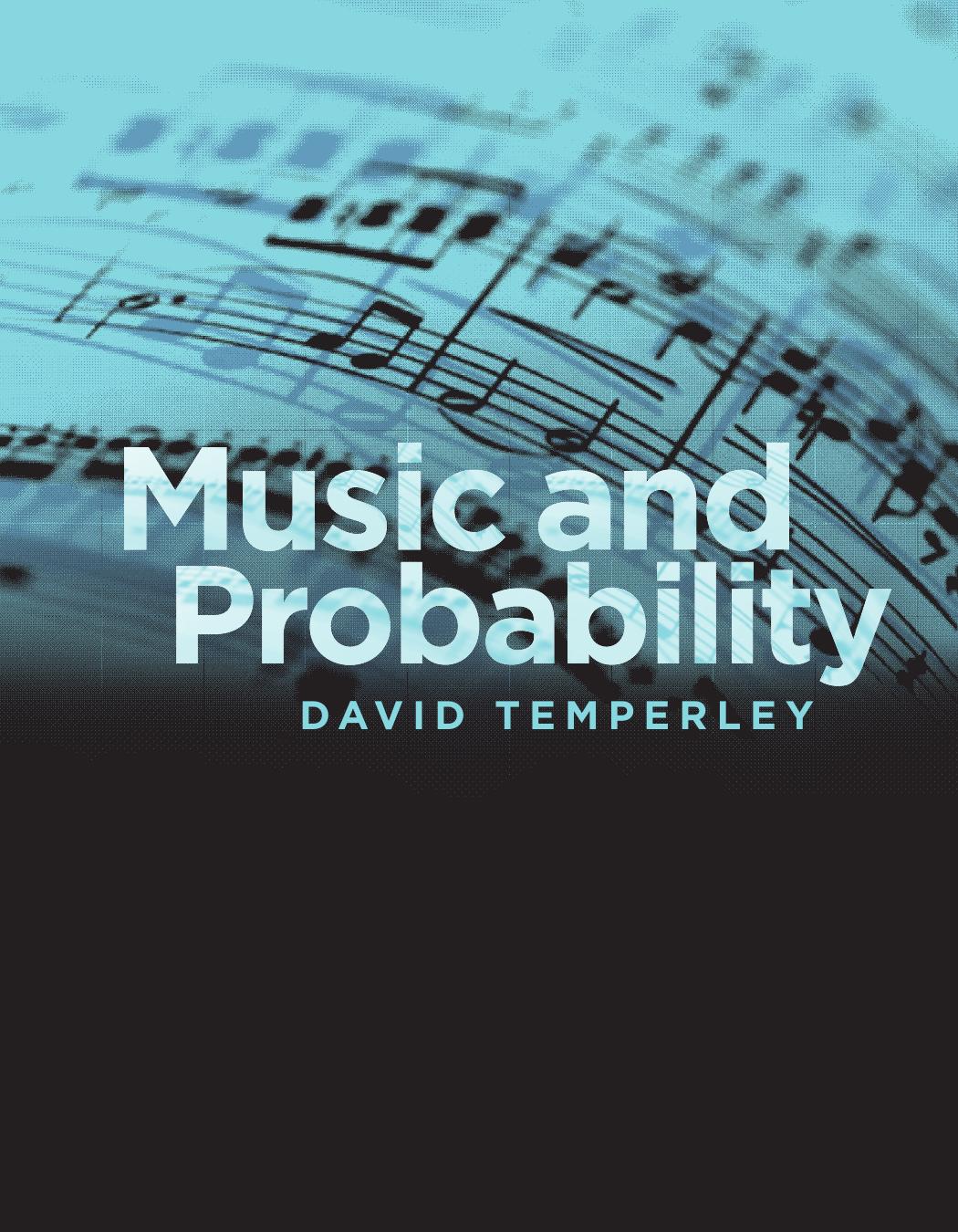 Music and Probability by David Temperley