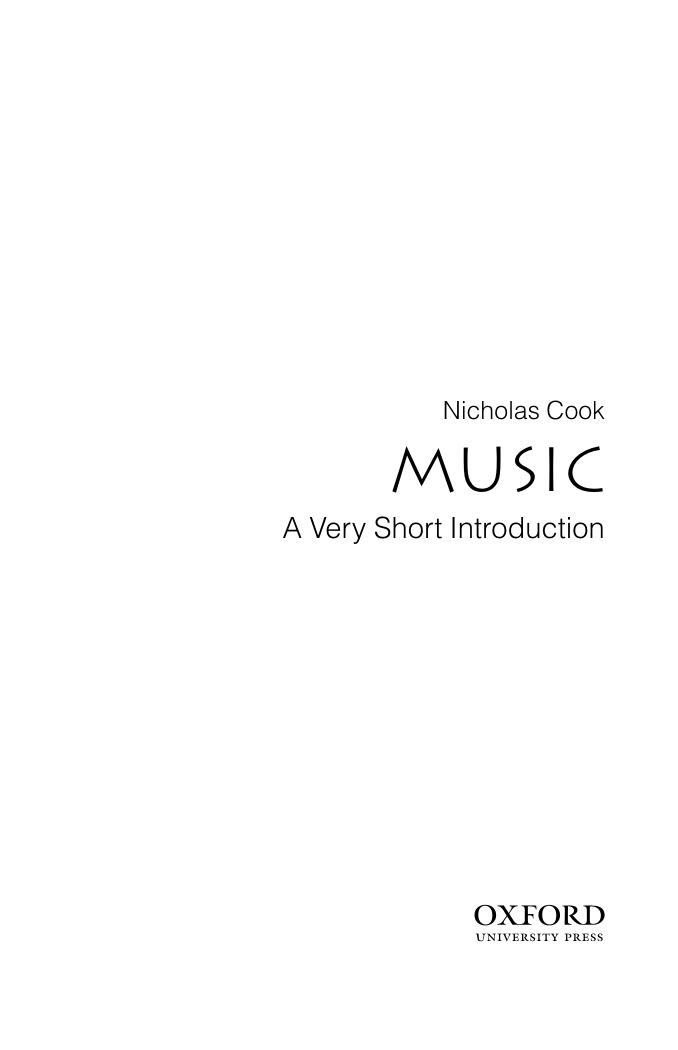 Music by Nicholas Cook