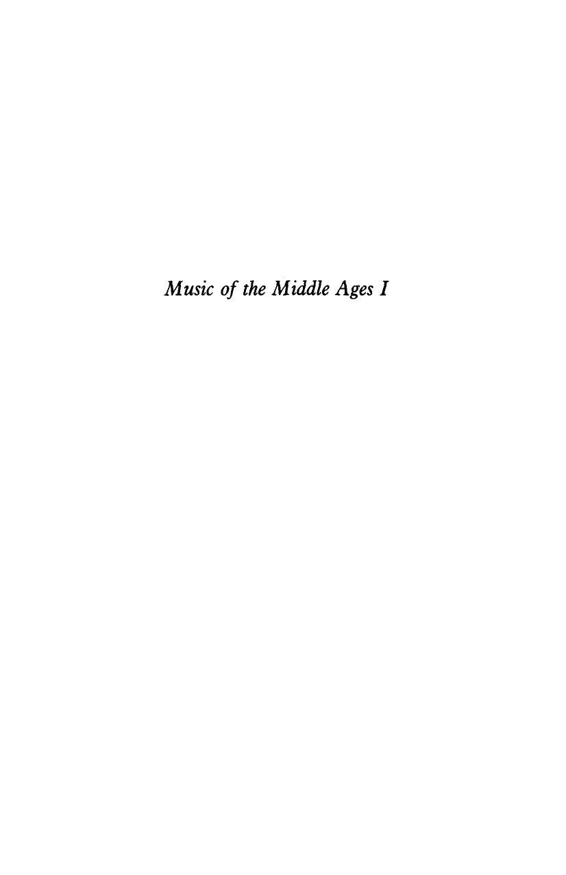 Music of the Middle Ages by Giulio Cattin
