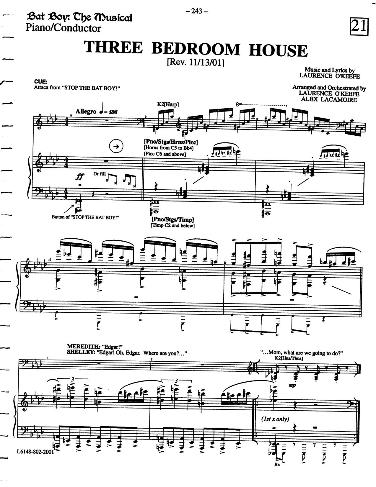 Musical - Bat Boy by Three Bedroom House