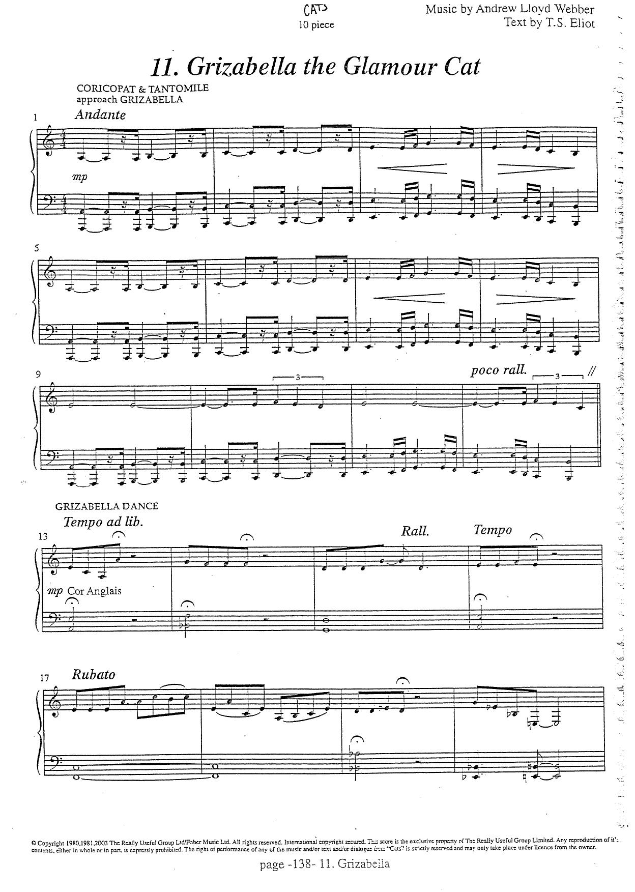 Musical - Cats by Grizabella The Glamour Cat