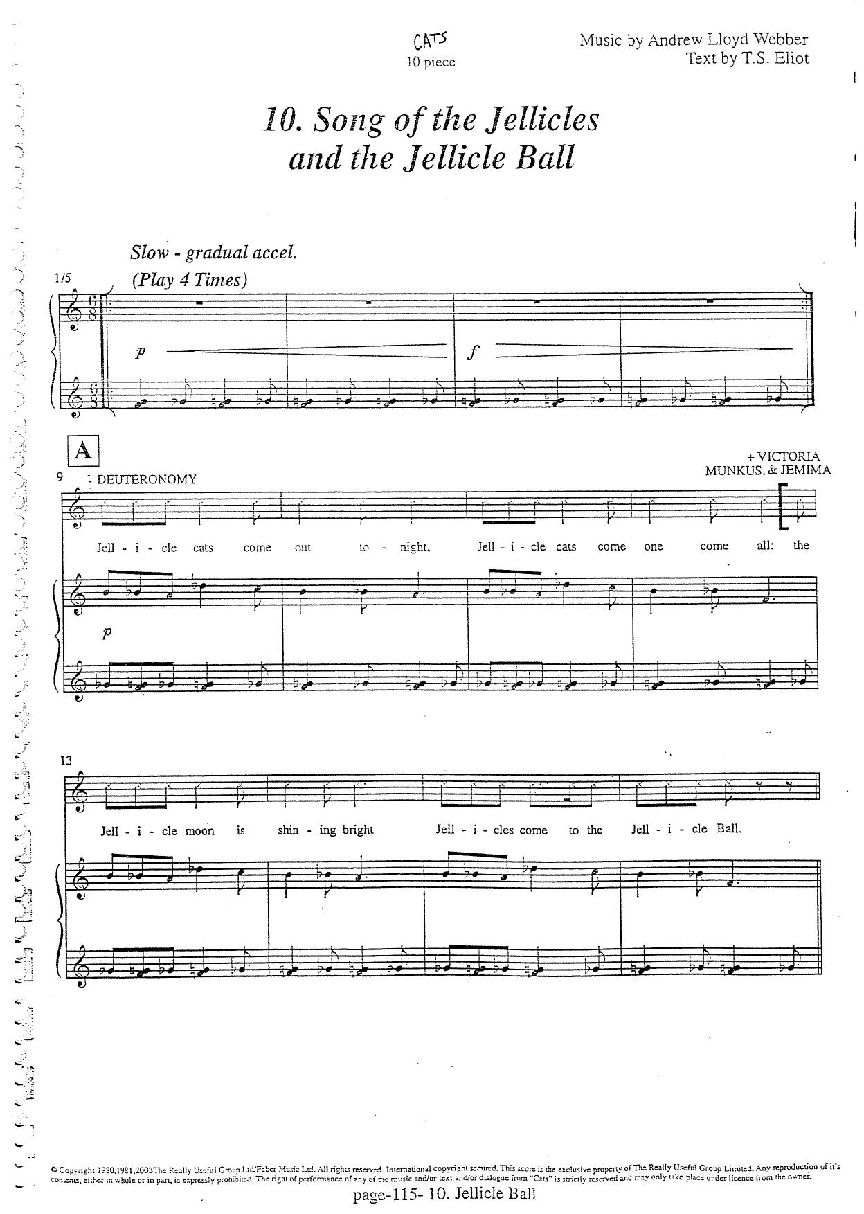 Musical - Cats by Song of the Jellicles & the Jellicle Balls