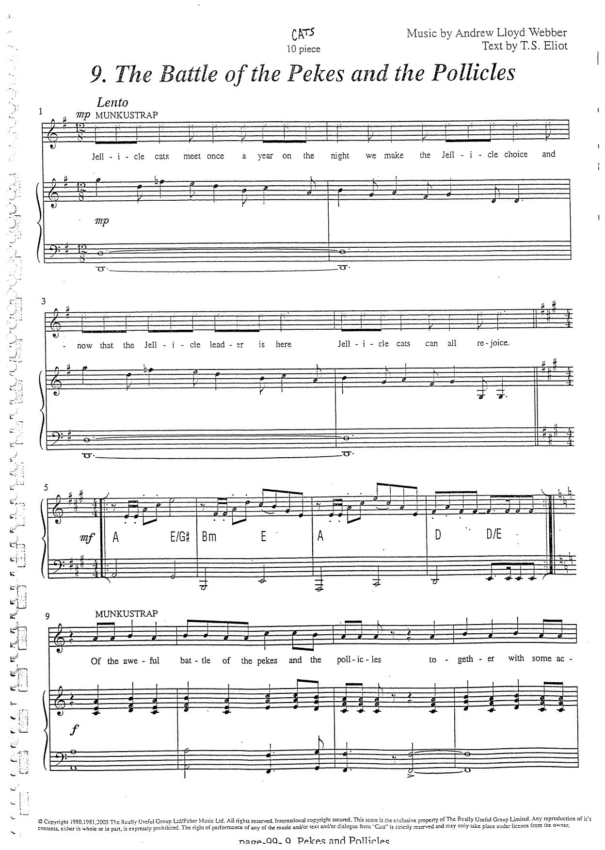 Musical - Cats by The Battle of the Pekes & the Pollicles