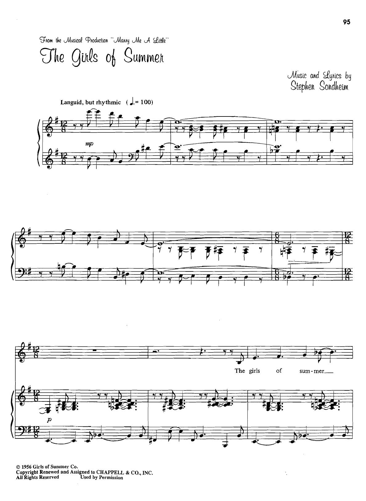 Musical - Marry Me A Little by Stephan Huck