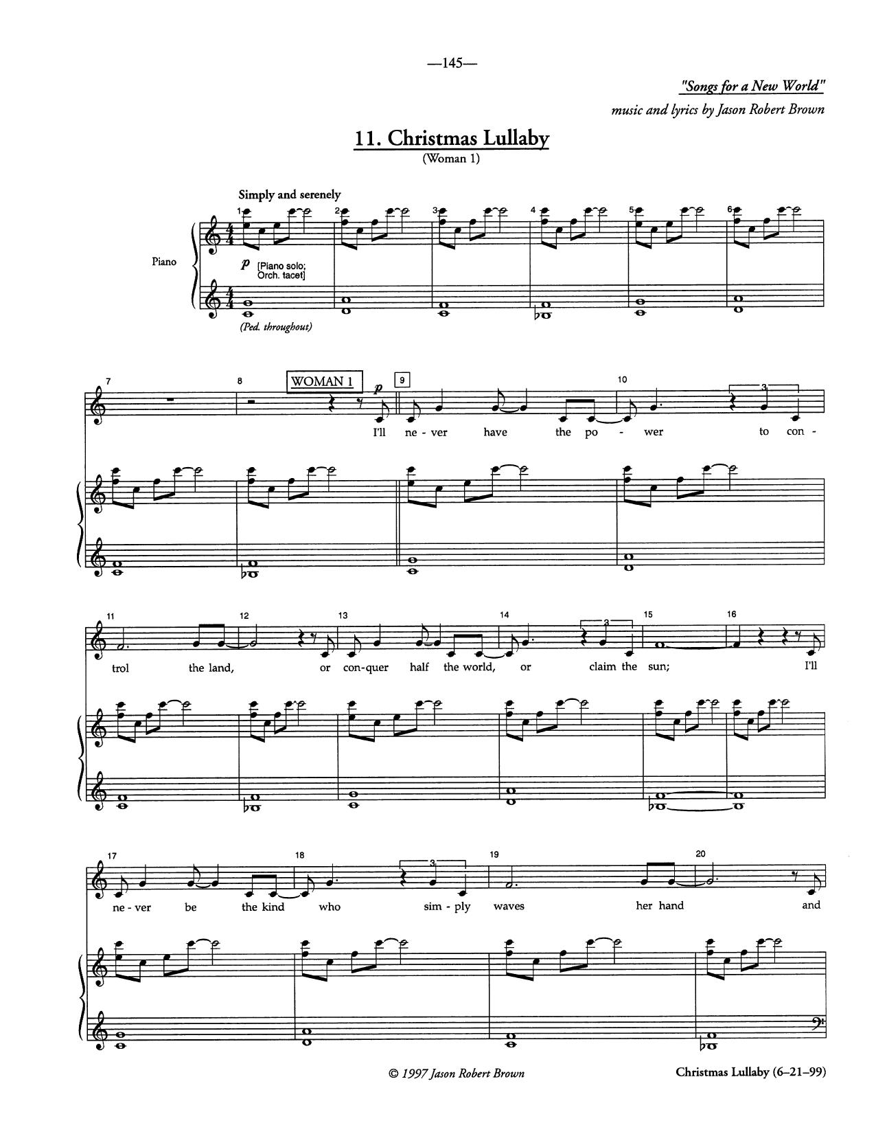 Musical - Songs for a New World by Stephan Huck