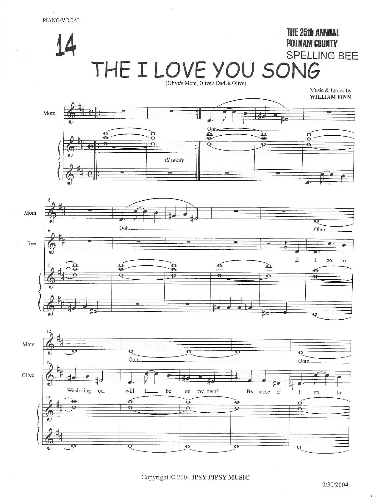 Musical - The 25th Annual Putnam County Spelling Bee by Stephan Huck