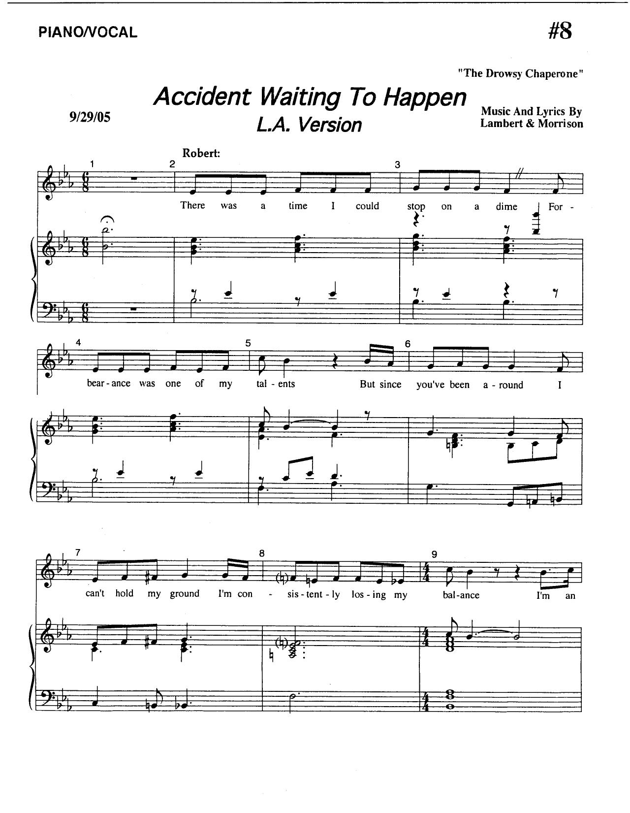 Musical - The Drowsy Chaperone by Accident Waiting To Happen