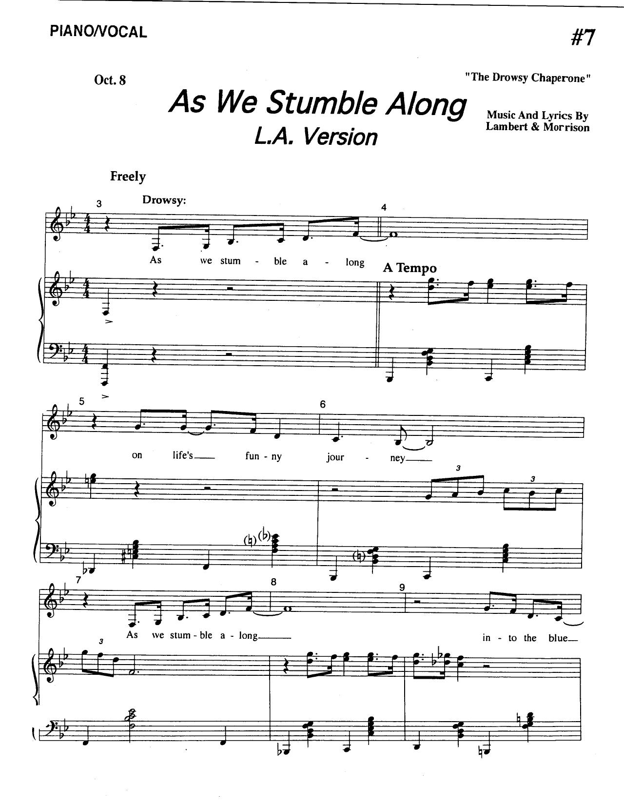 Musical - The Drowsy Chaperone by As We Stumble Along