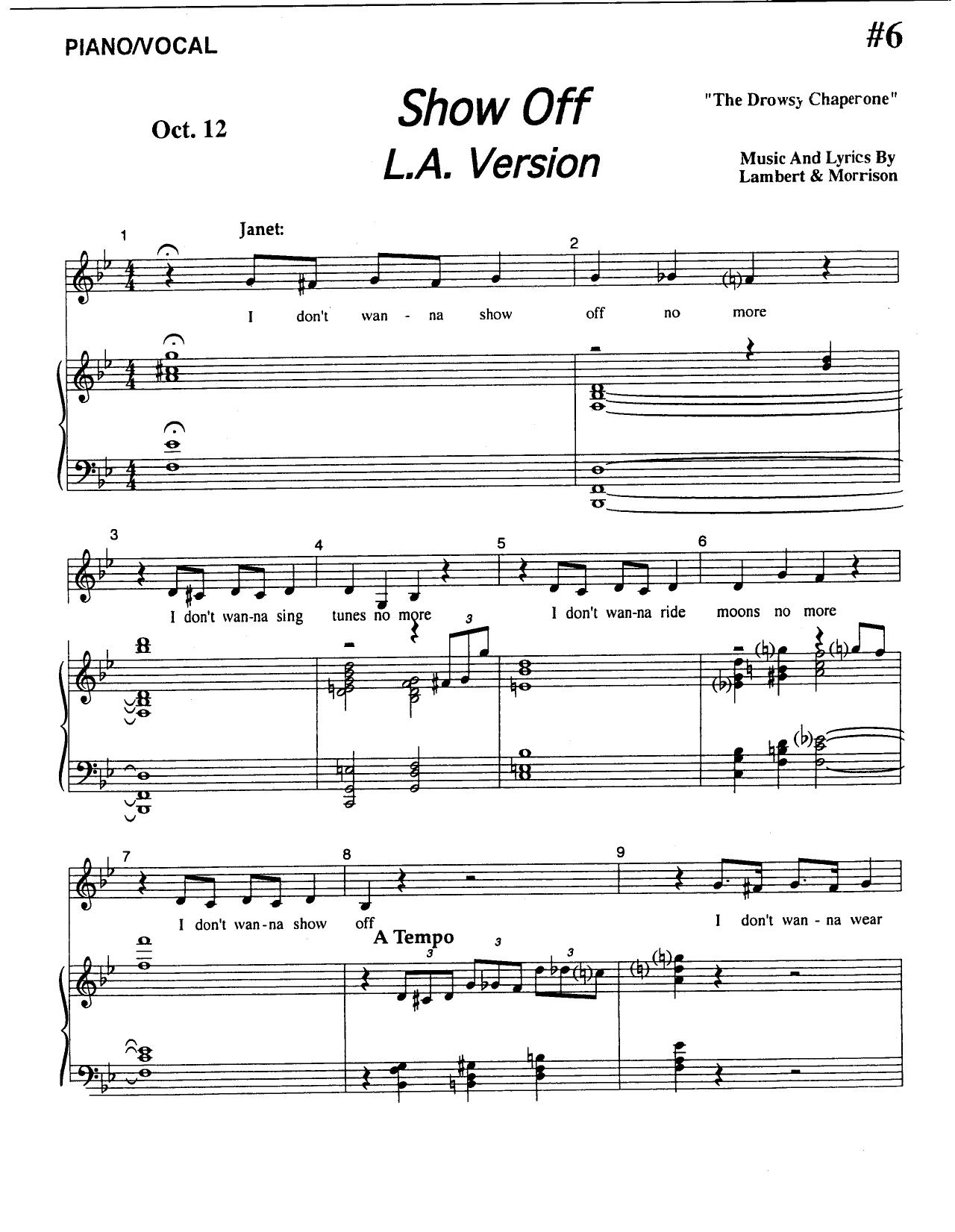 Musical - The Drowsy Chaperone by Show Off