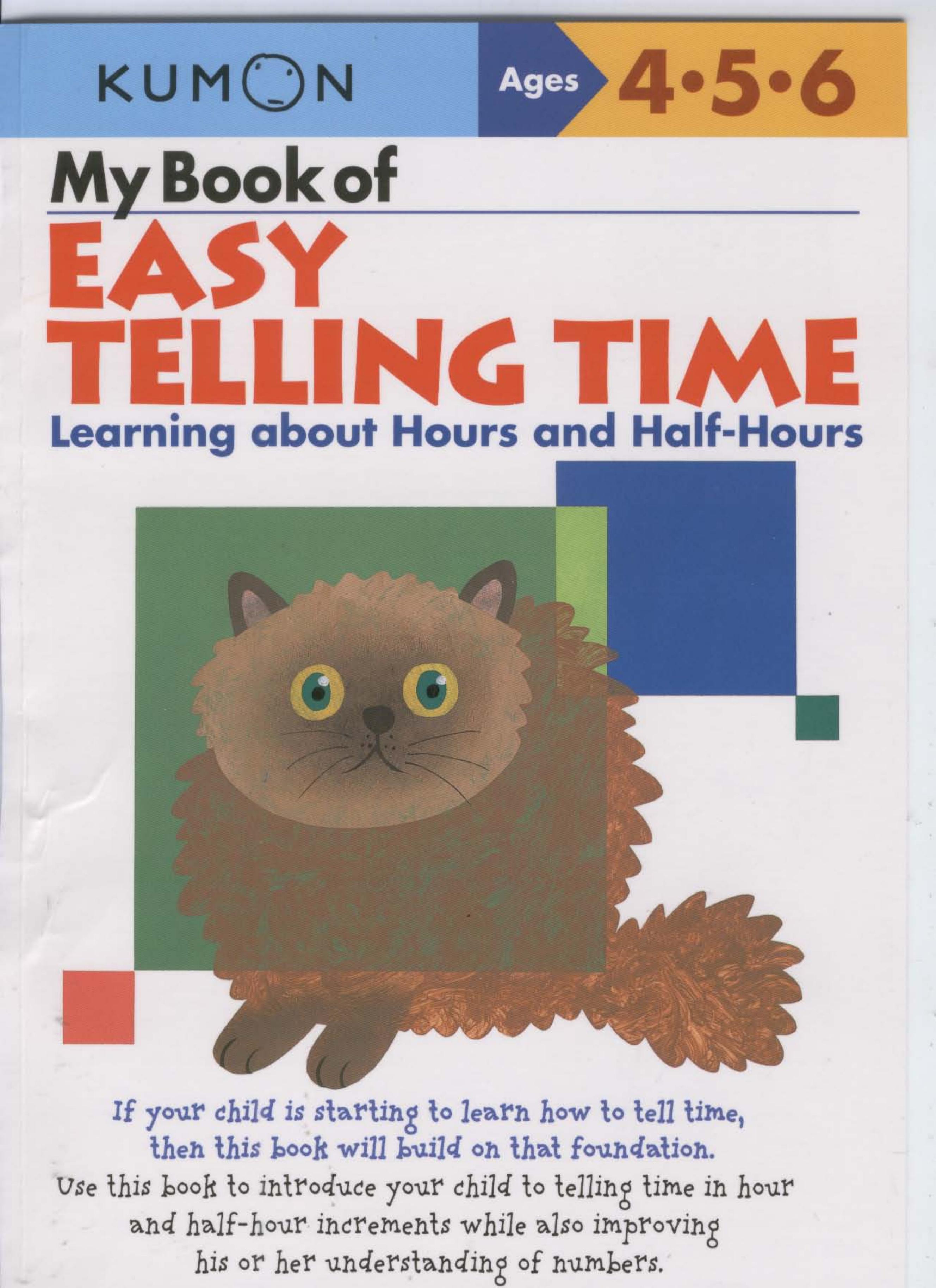My Book of Easy Telling Time: Learning about Hours and Half-Hours by Shinobu Akaishi Eno Sarris