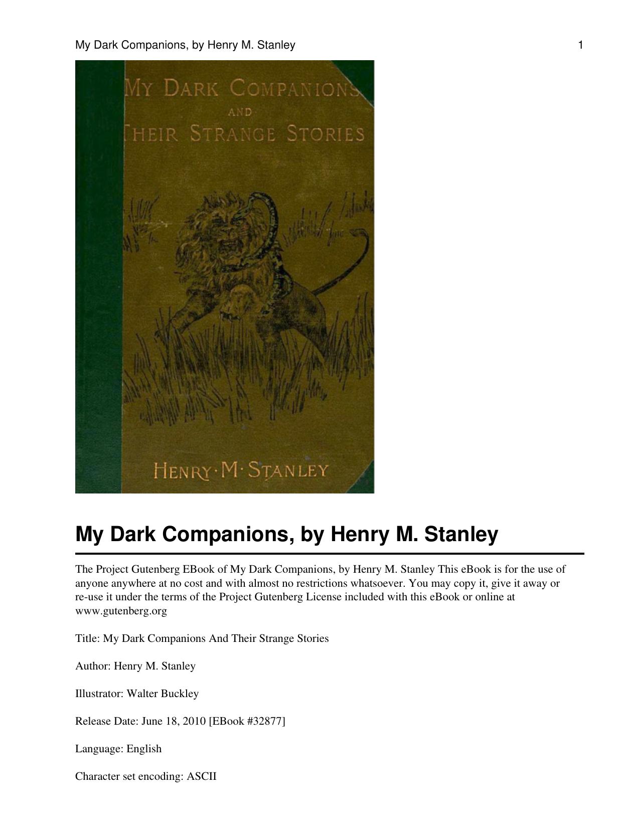 My Dark Companions by My Dark Companions (pdf)