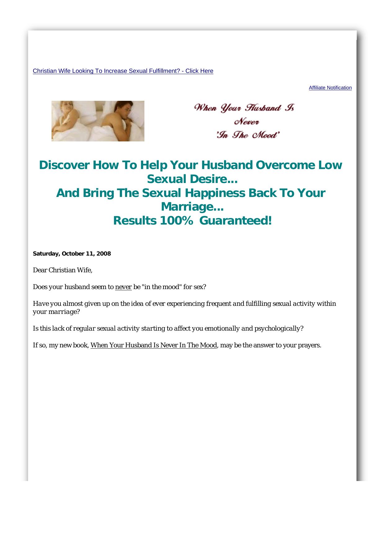 My Husband Is Never In The Mood. by Best of Kuszter's Collection