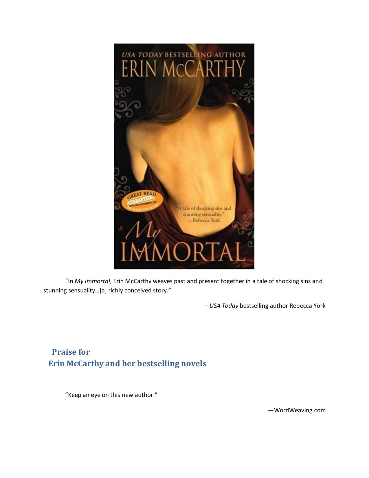 My Immortal by Erin McCarthy