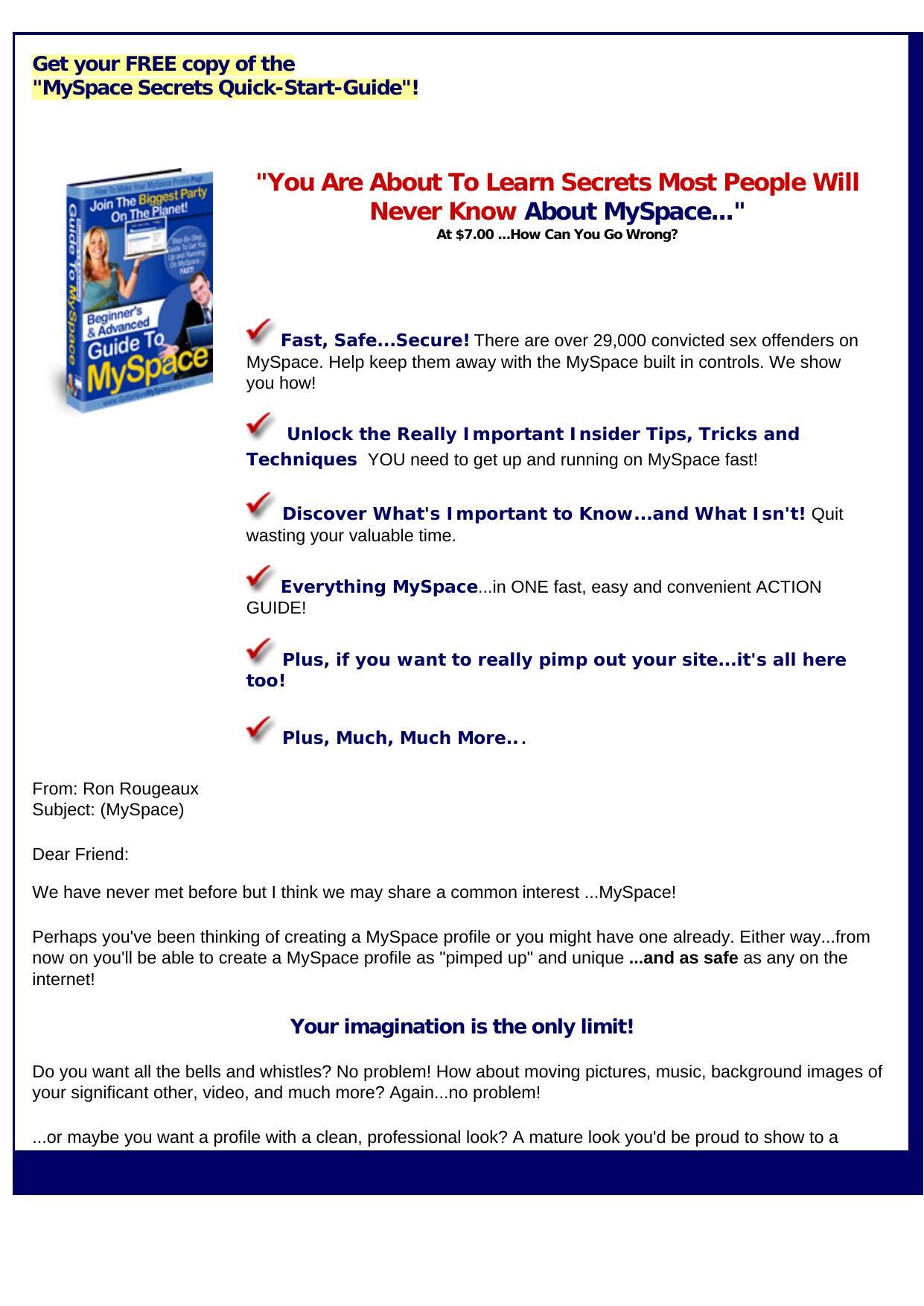 MySpace Social Networking Secrets. by Best of Kuszter's Collection