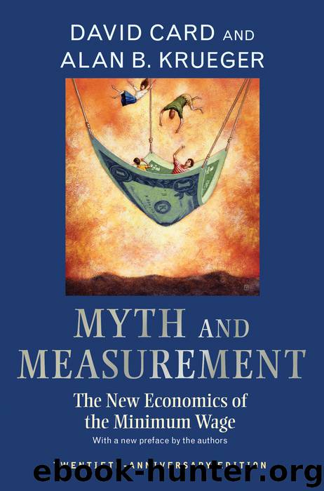 Myth and Measurement by Card David; Krueger Alan B.; Card David