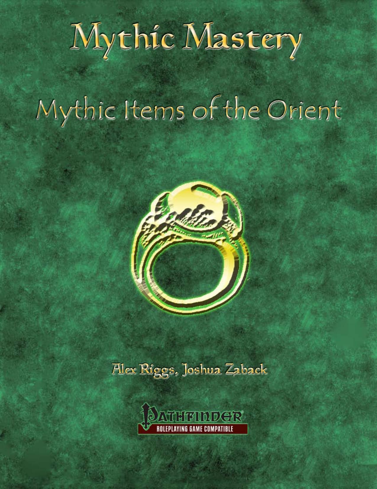 Mythic Mastery by Mythic Items of the Orient
